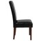 Merrick Lane Ellison Mid-Century Panel Back Parsons Accent Dining Chair - Set of 6
